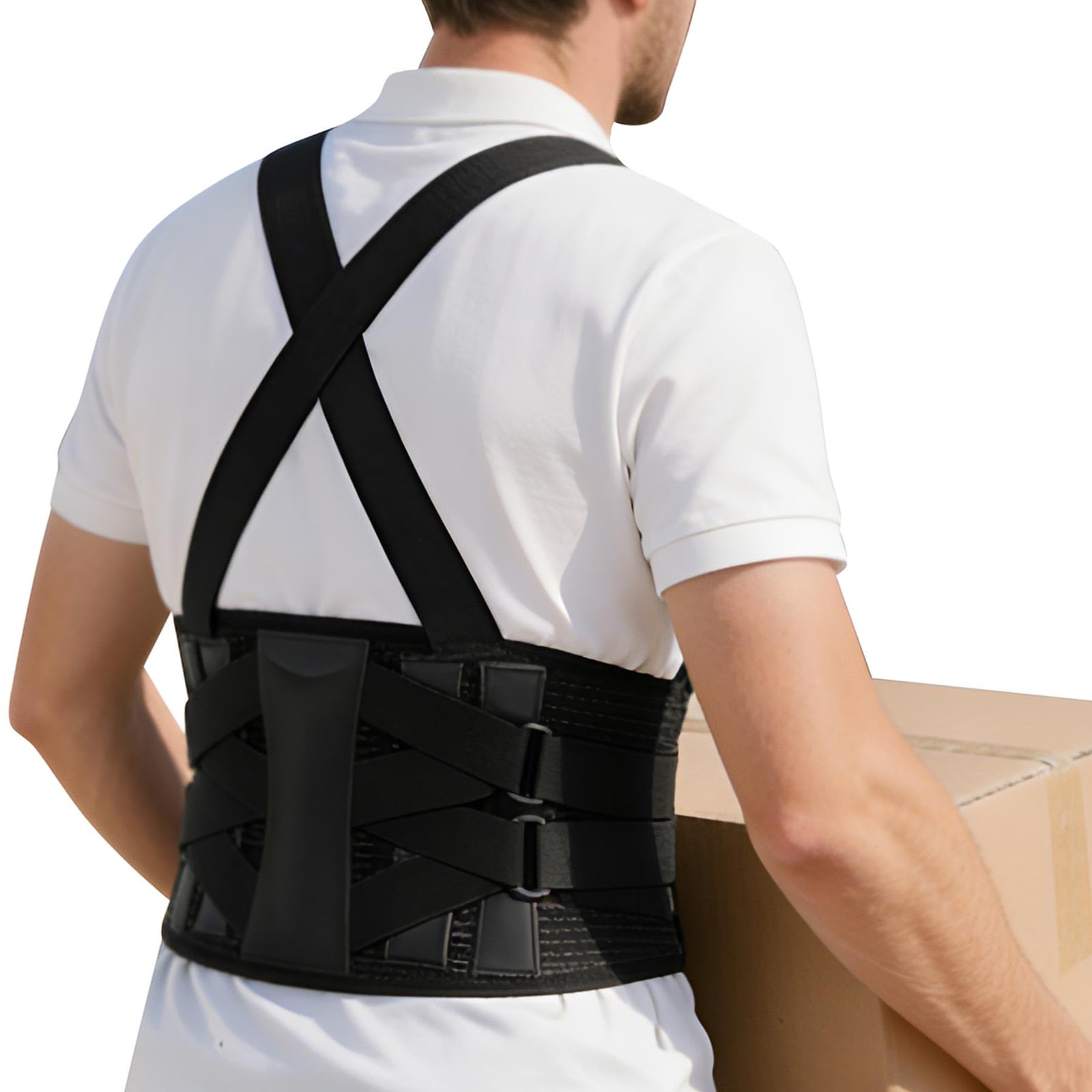 Work Back Brace Lower Back Support Belt Posture Corrector for Women and Men U…