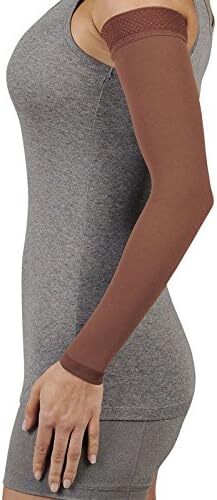 Juzo Soft Long Armsleeve 20-30mmHg w/Silicone Top Band (Chestnut) Size III (3) L