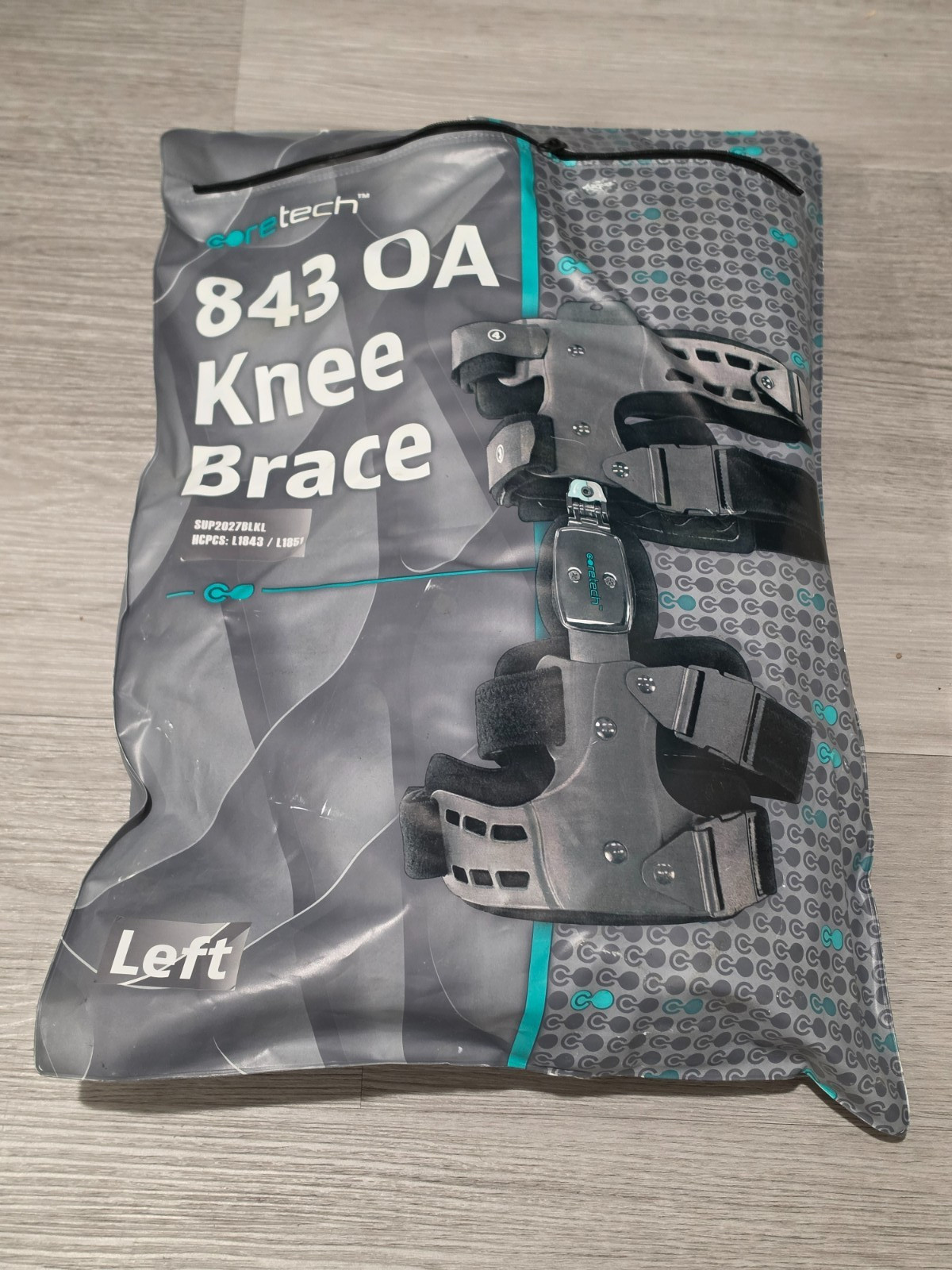 Coretech 845 OA Knee Brace Left Side LARGE with Angle Adjusters Manual Brand New