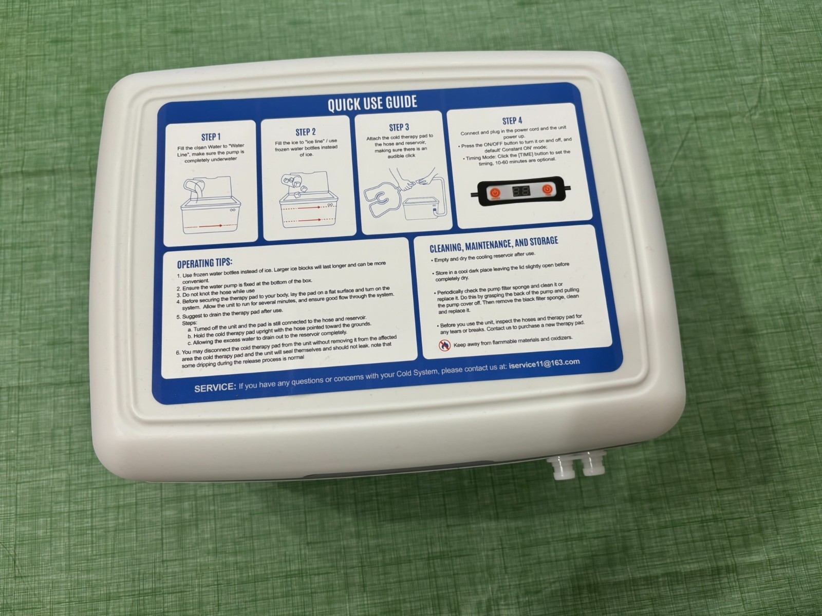 Cold Therapy Ice Machine Shoulder Cryotherapy System Timer Leak Proof 9Qt