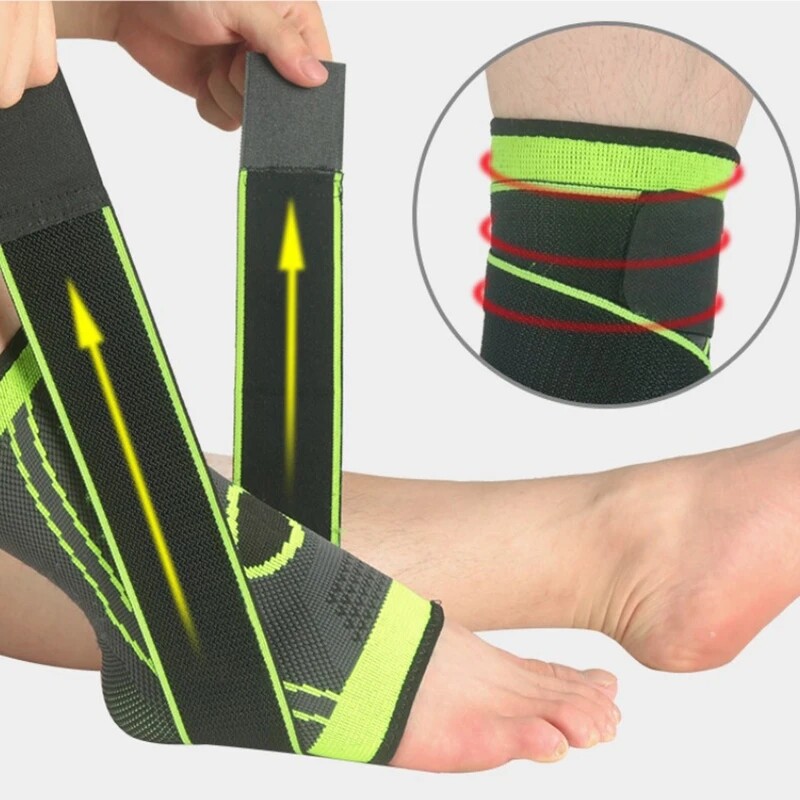 1/2Pcs Ankle Support Brace Compression Sleeve Plantar Foot Fasciitis Wrap Sports