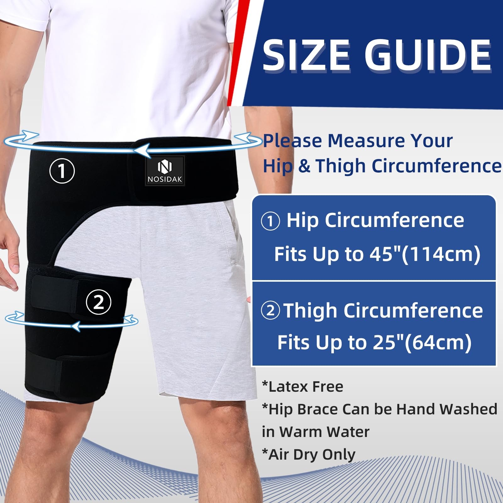 Hip Brace for Sciatica Pain Hamstring Compression Sleeve Groin Brace SI Belt …