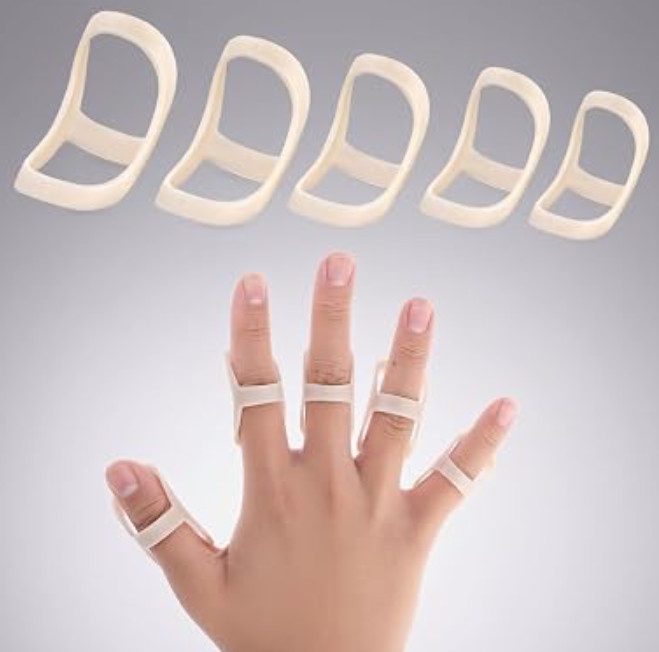 Oval Finger Splints, 5PCS Oval Trigger Finger Splint for Size 6,7,8,9,10..