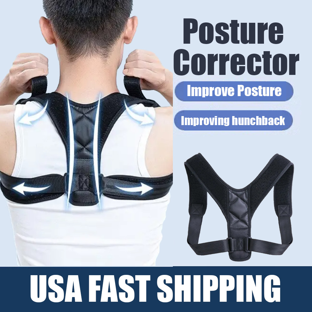 Back Support Correction Band Posture Belt Back Lumbar Shoulder Support Belt