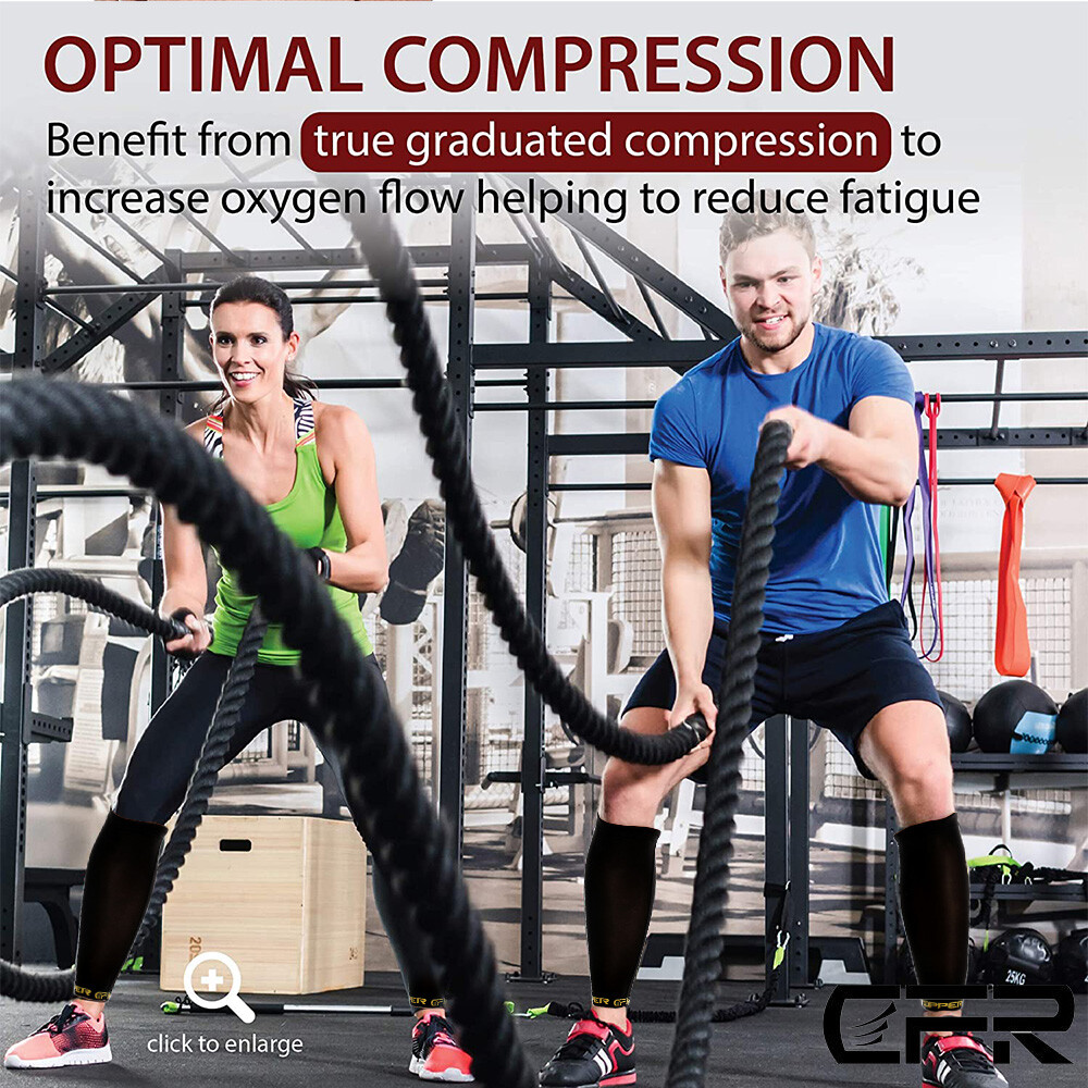 Copper Compression Socks 20-30mmHg Support Calf Leg Sport for Men Women Workout