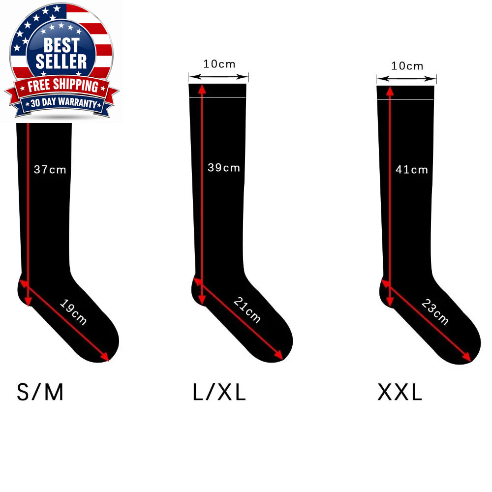 1 Pair Zipper Compression Socks Women Men High Elasticity Nylon Closed Toe Press