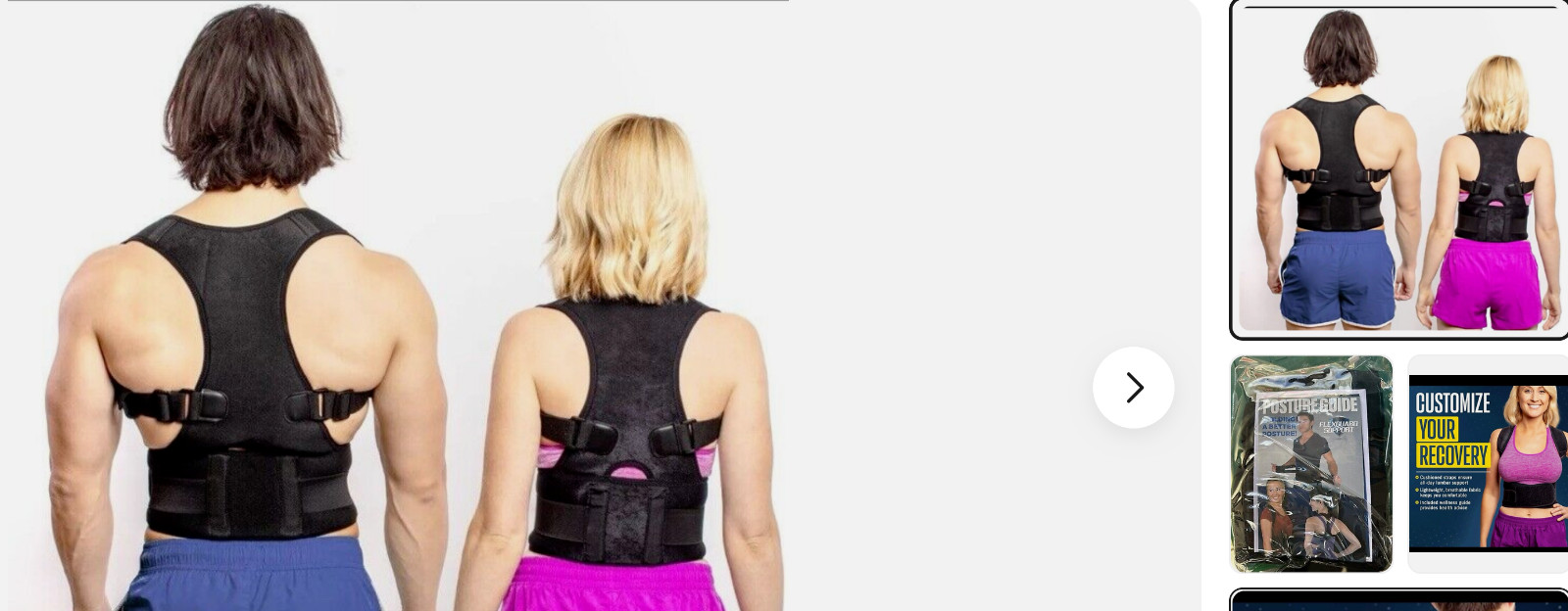 Flexguard Support Lower Back Brace – Black, Medium/Large