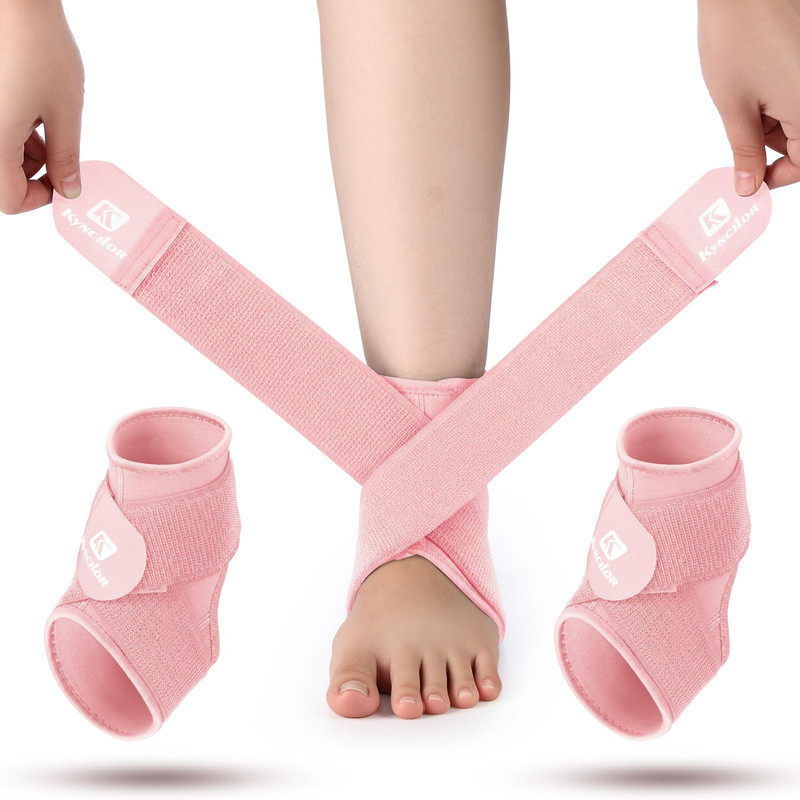 Honoson 2 Pcs Ankle Brace Kid Breathable Neoprene Ankle Support Compression