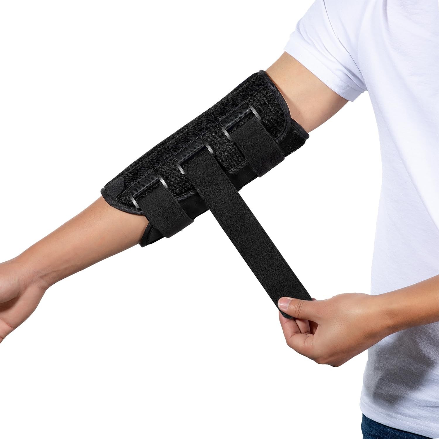 Sylong Elbow Brace for Ulnar Nerve Entrapment Cubital Tunnel Syndrome – Black Sm