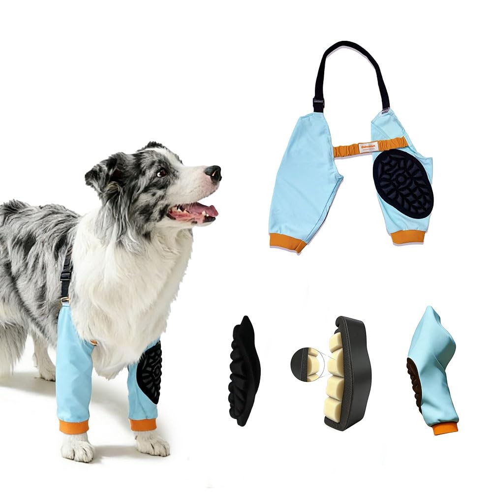 Dog Elbow Brace – Front Leg Protector with Shoulder Strap, Anti-Licking Pads …
