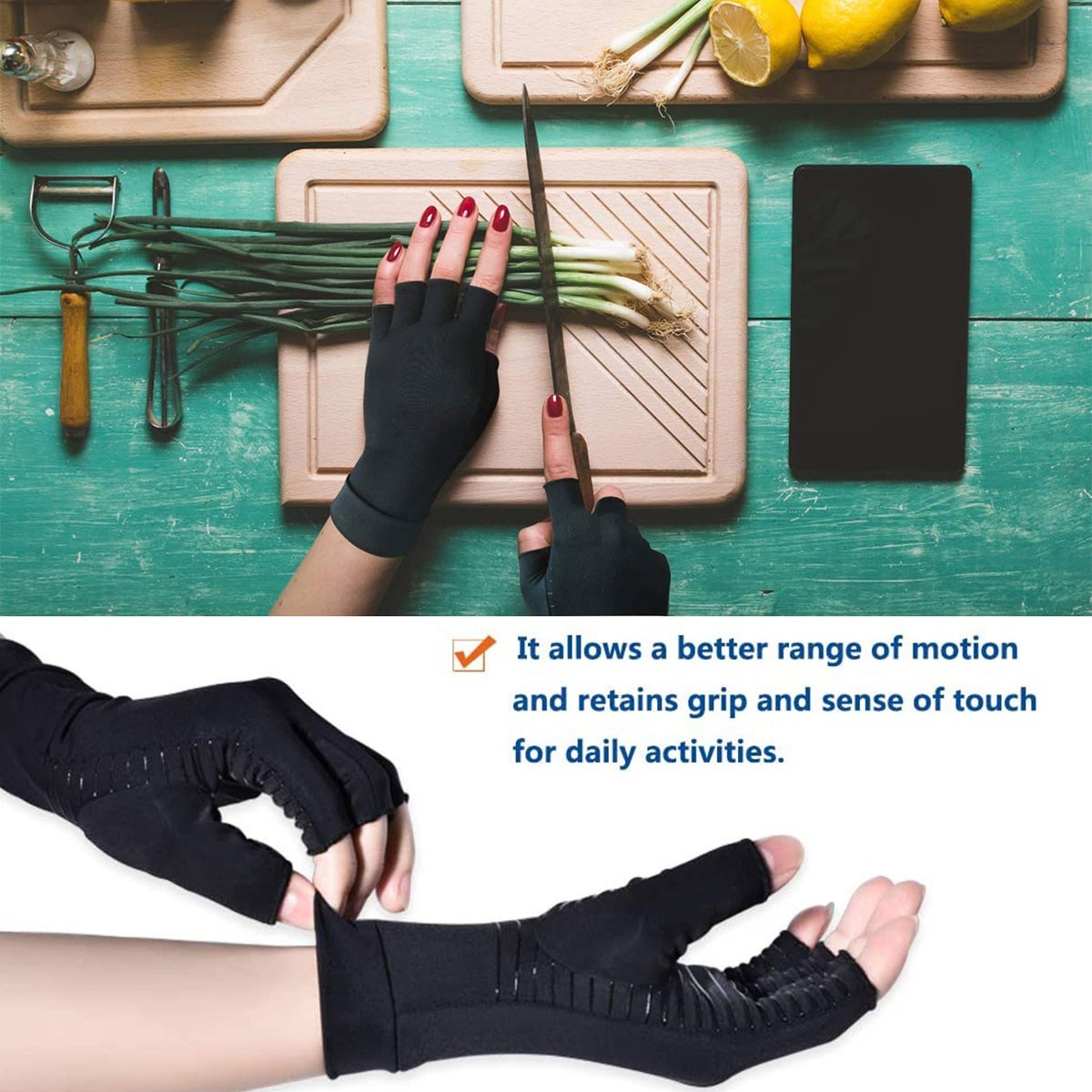 Wrist Support Sleeves (Pair) for Carpal Tunnel and Hand Pain Relief Treatment US