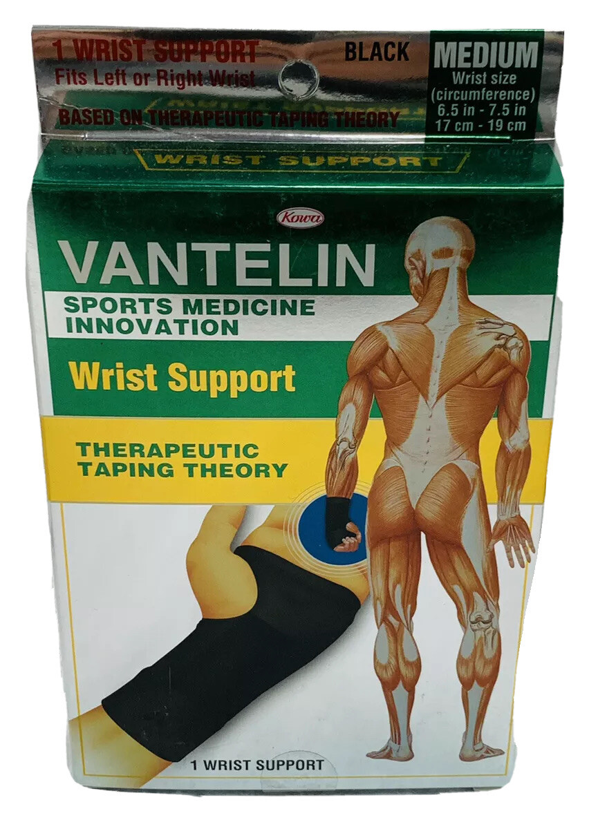 KOWA VENTALIN WRIST SUPPORT THERAPEUTIC TAPING THEORY MEDIUM BLACK MADE IN JAPAN