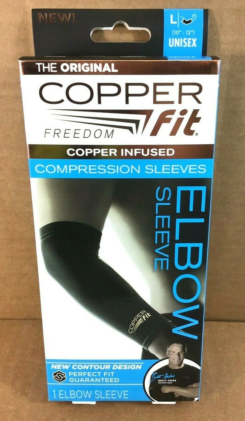Copper Fit Compression Elbow Sleeve Unisex Size Large – D19