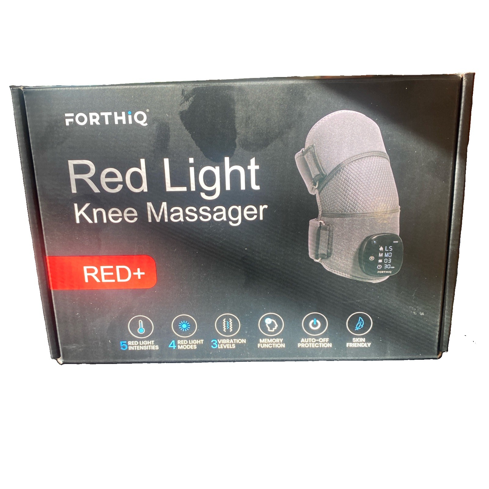 FORTHiQ RED+ Knee Massager with Heat and Red Light Therapy for Pain Relief – NEW