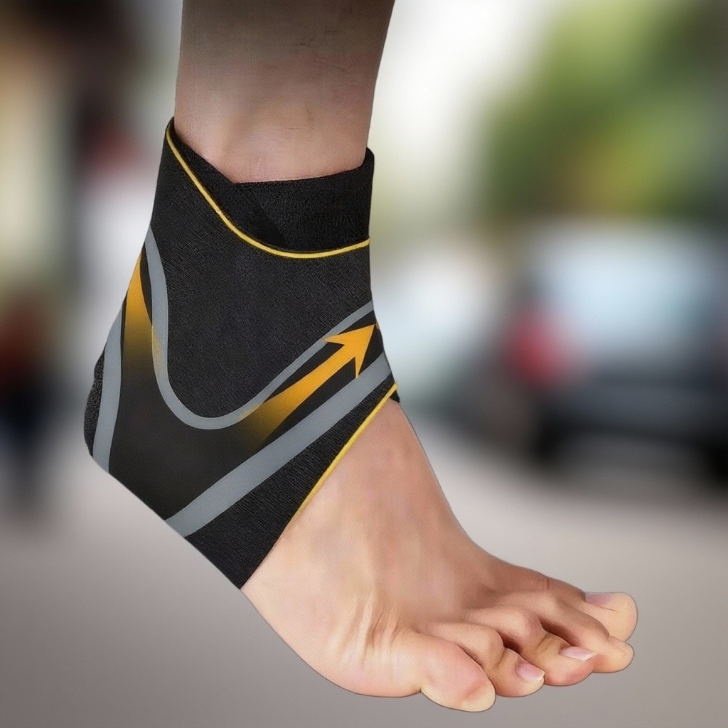 Adjustable Ankle Brace Compression Sleeve Support Sports Running Fascitis Pain