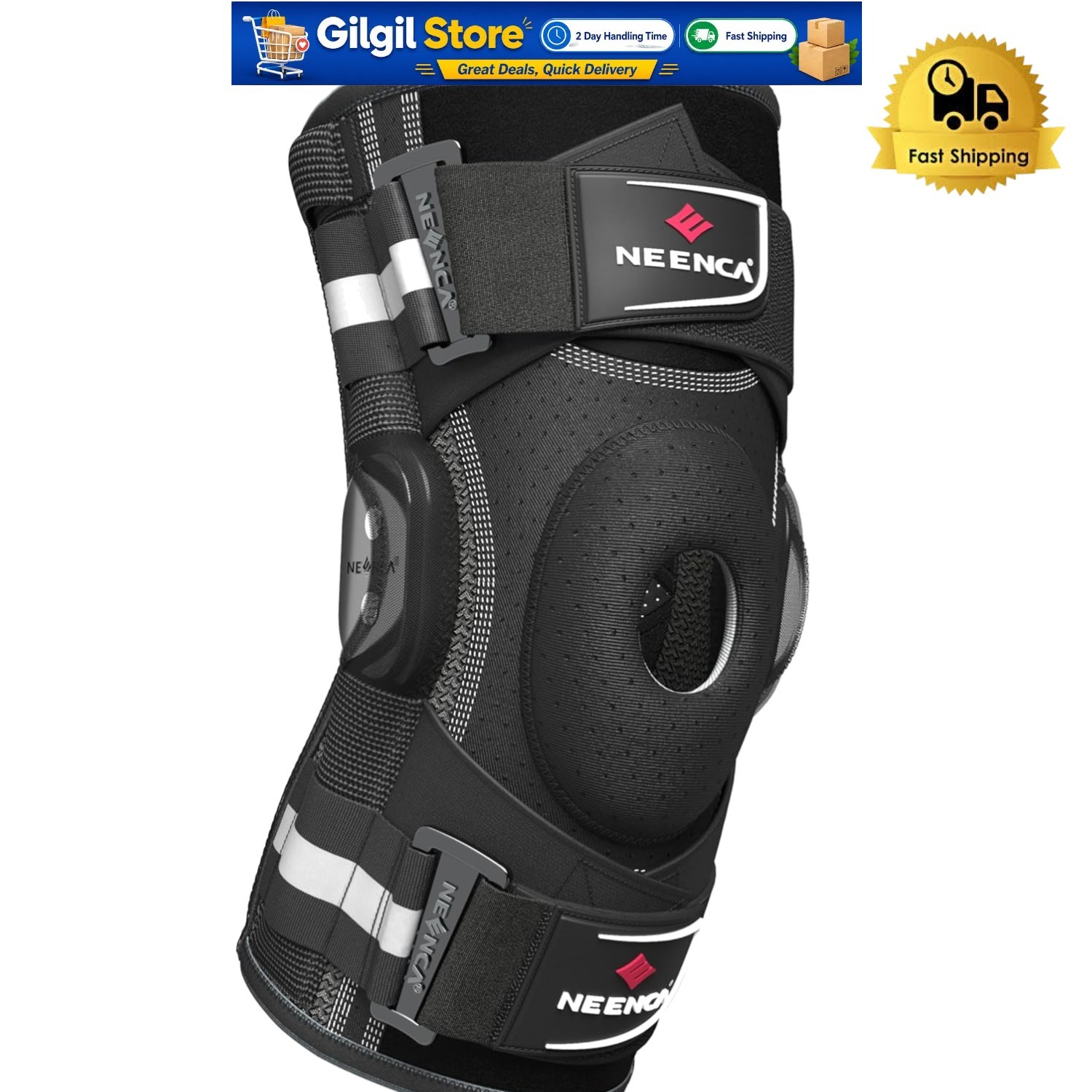 Comfortable and Breathable Knee Support Brace – Non-Slip Design for Active Life