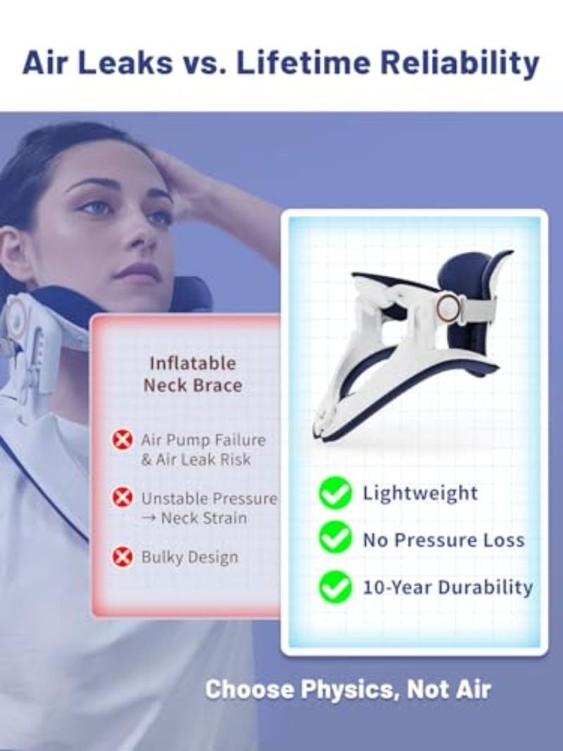 zenopax Cervical Traction Device, Neck Stretcher for Neck Support, Lightweight &