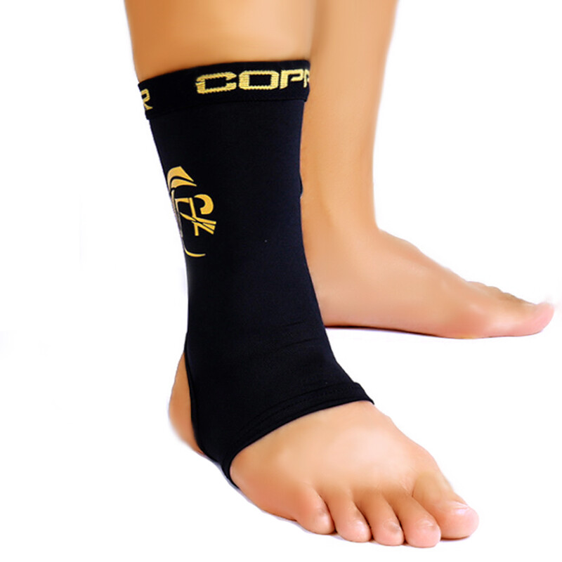 Copper Ankle Brace Support Compression Sleeve Foot Arthritis Fitness Pain Relief