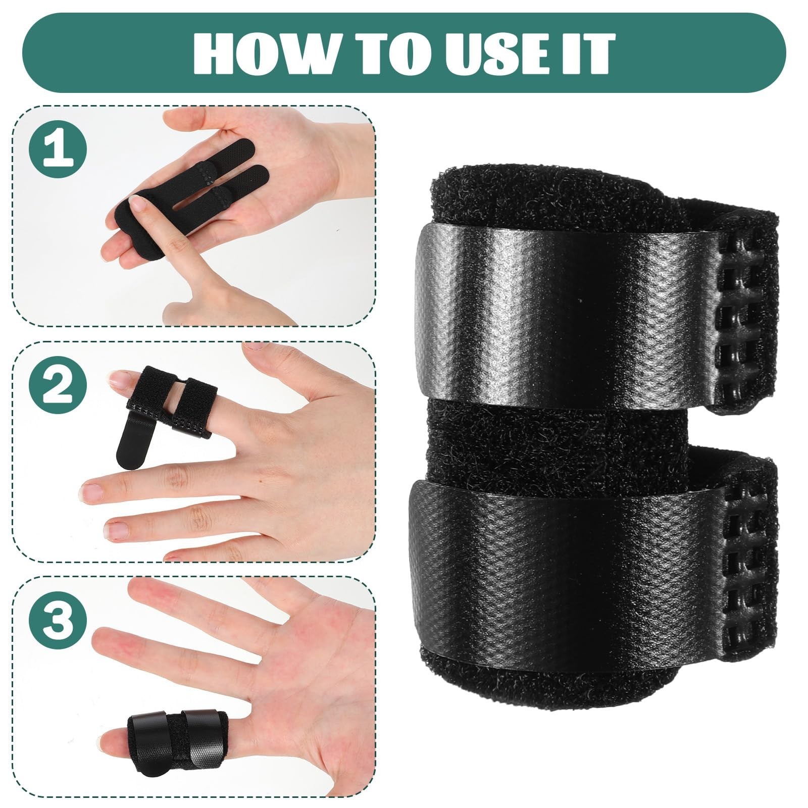 5 PCS Thumb & Finger Splints – Support Brace for Knuckle Straightening, Pain Rel