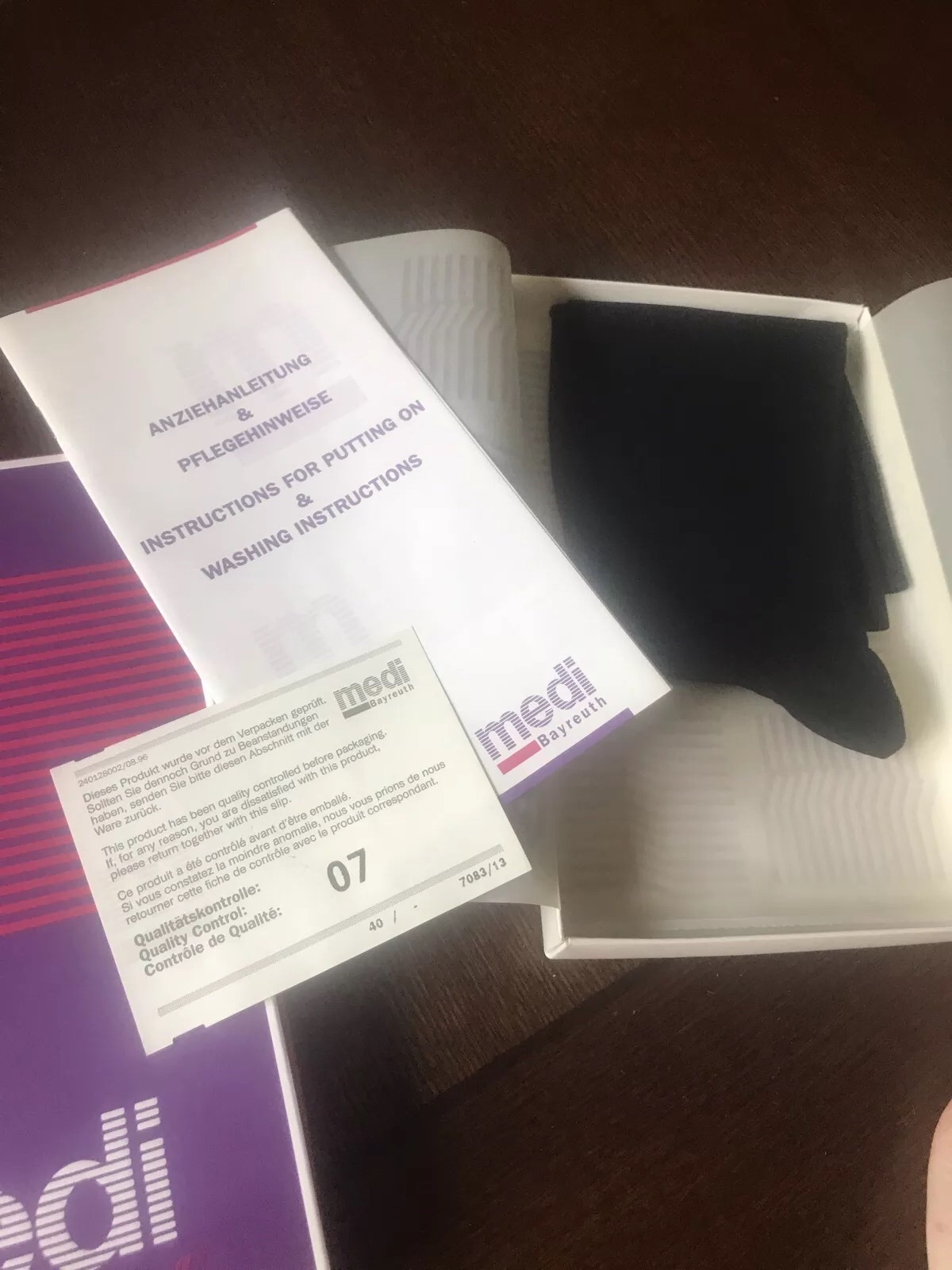 MEDI STRUMPF Mediven Calf Petit II Womens Black Compression Stockings Socks NIB