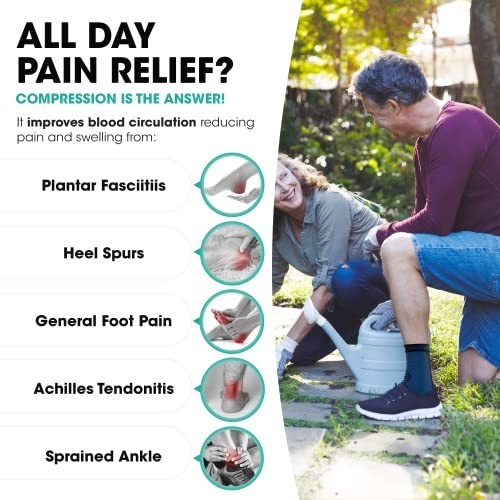 Compression Ankle Brace Socks for Sprains & Tendonitis – Support Sleeve for Men