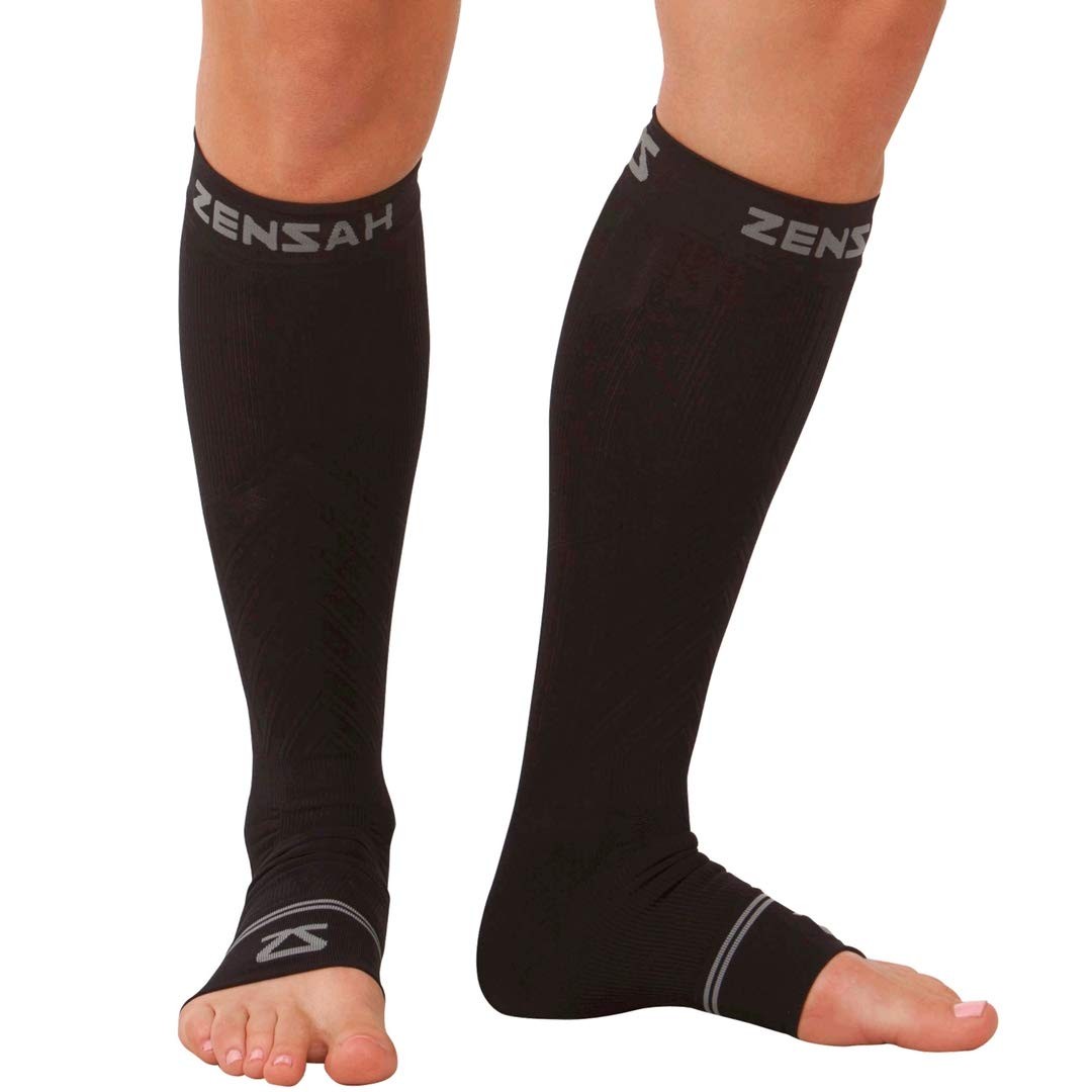 Ankle/Calf Compression Sleeves Toeless Socks for Circulation, Swelling for Me…