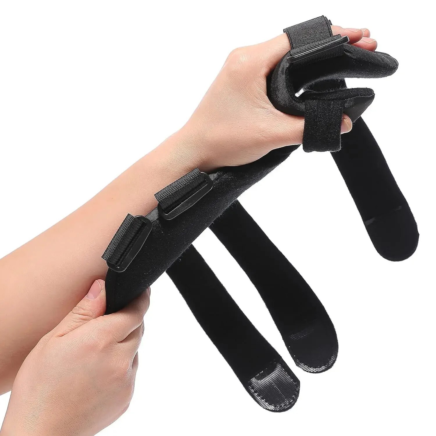 Adjustable Wrist Hand Splint Support Brace Immobilizer For Comfort, Black, S/M/L