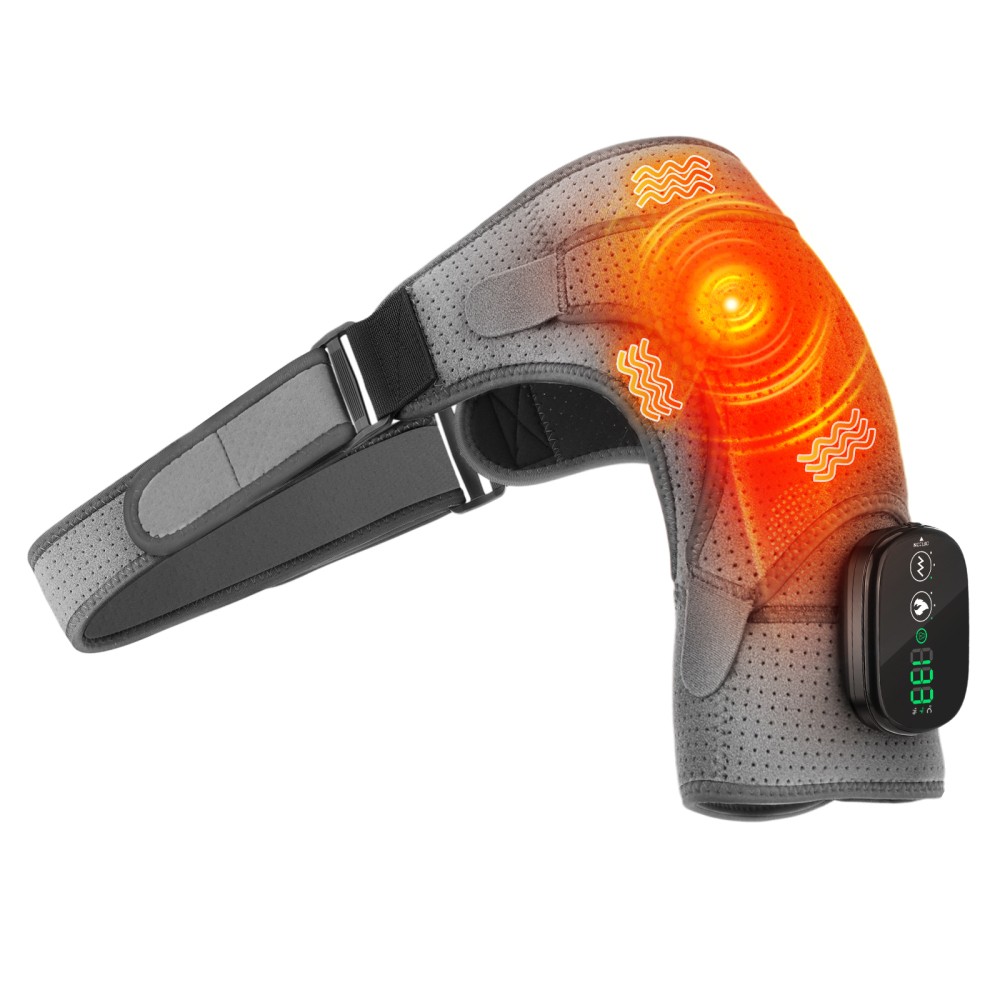 1-4x Heating Shoulder Wrap Vibration Massager Electric Heated Shoulder Support