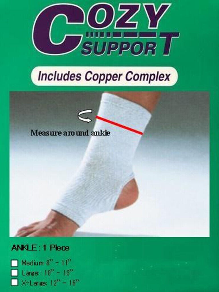 COZY SUPPORT Ankle Support with Real Copper, Made in Japan