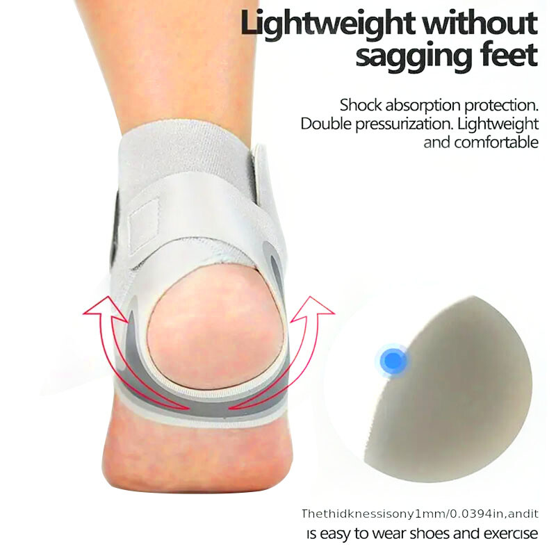 Ankle Brace Compression Support Sleeve Swelling Achilles Tendon Joint Pain Wrap@