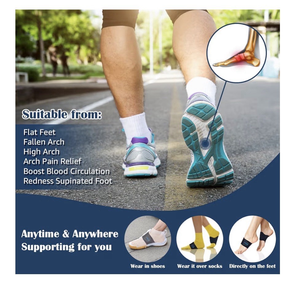 Adjustable Arch Support Sleeves For Plantar Fasciitis Relief