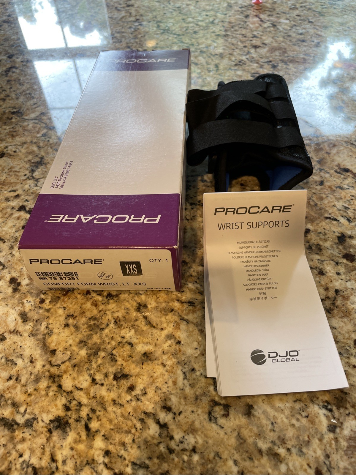 PROCARE Comfort Form Wrist Support Left Wrist Size XXS- NEW 79-87291