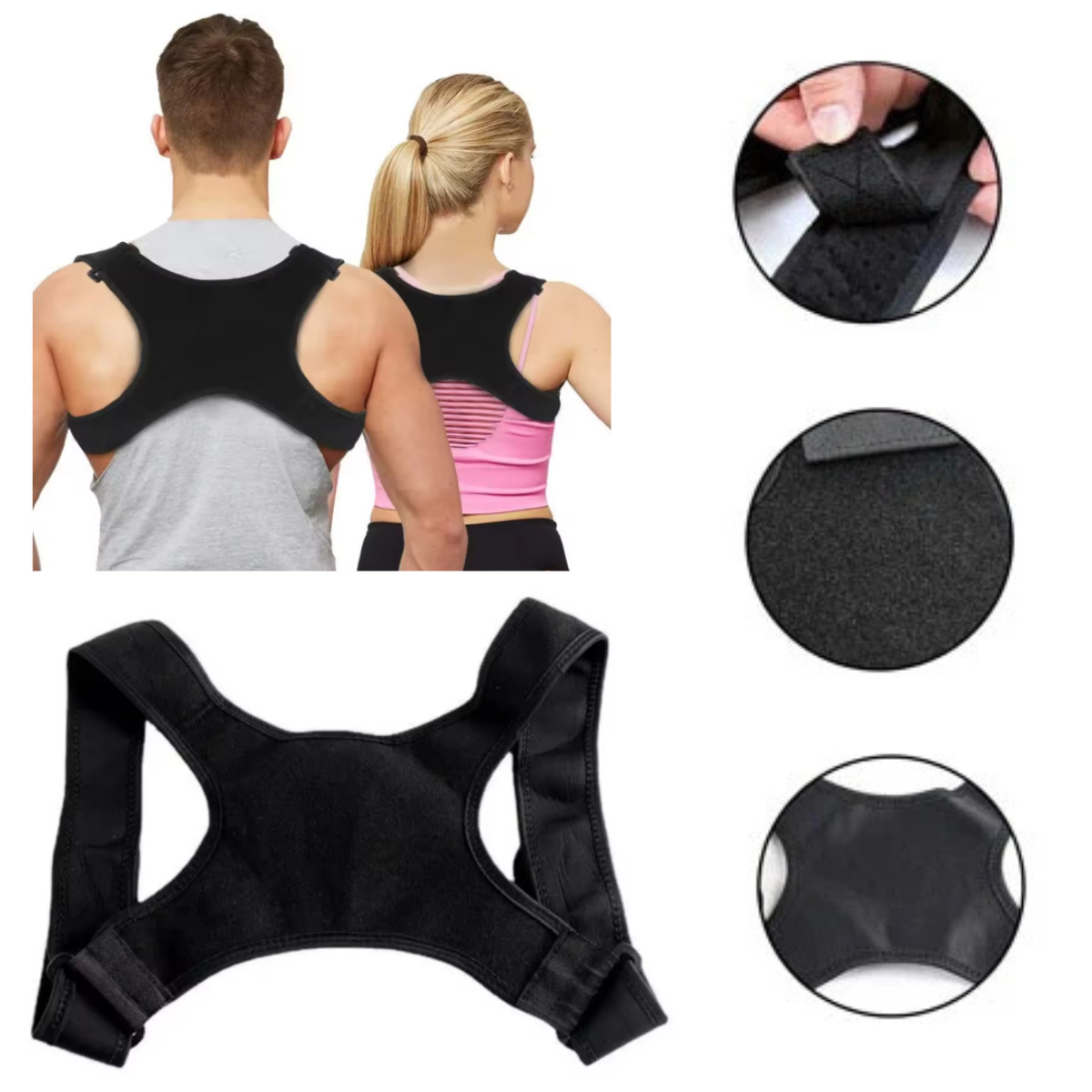 Back Posture Corrector Shoulder Straight Support Brace Belt Therapy Men Women