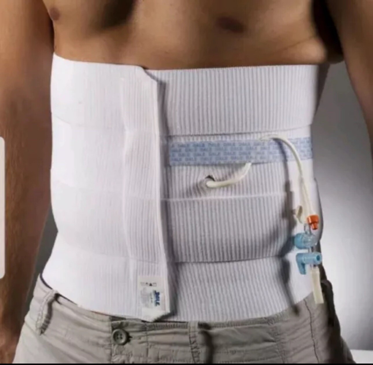 Dale Medical 12″ wide Abdominal Binder. 4 Panel. 30-45″ Long + Easy Grip Strip