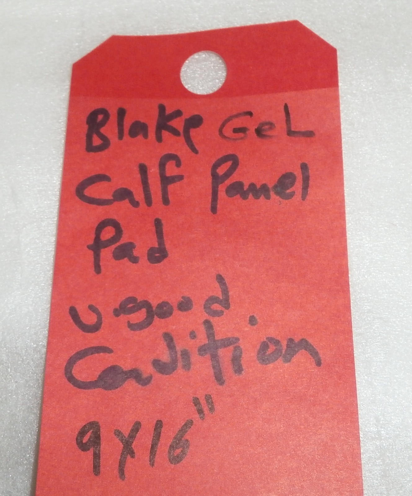 BLAKE GEL CALF PAD 9X16 INCH GOOD CONDITION
