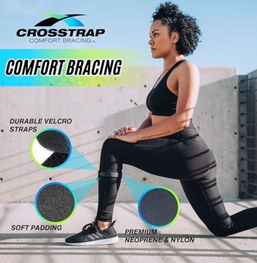 Calf & Shin Supports, Shin Splint Brace | Adjustable Neoprene Small (2 Straps)
