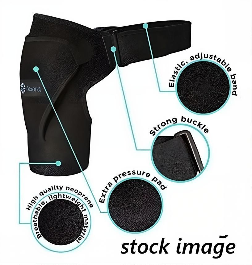 Sixora Adjustable Shoulder Brace & Bonus Wrist Srap NIP