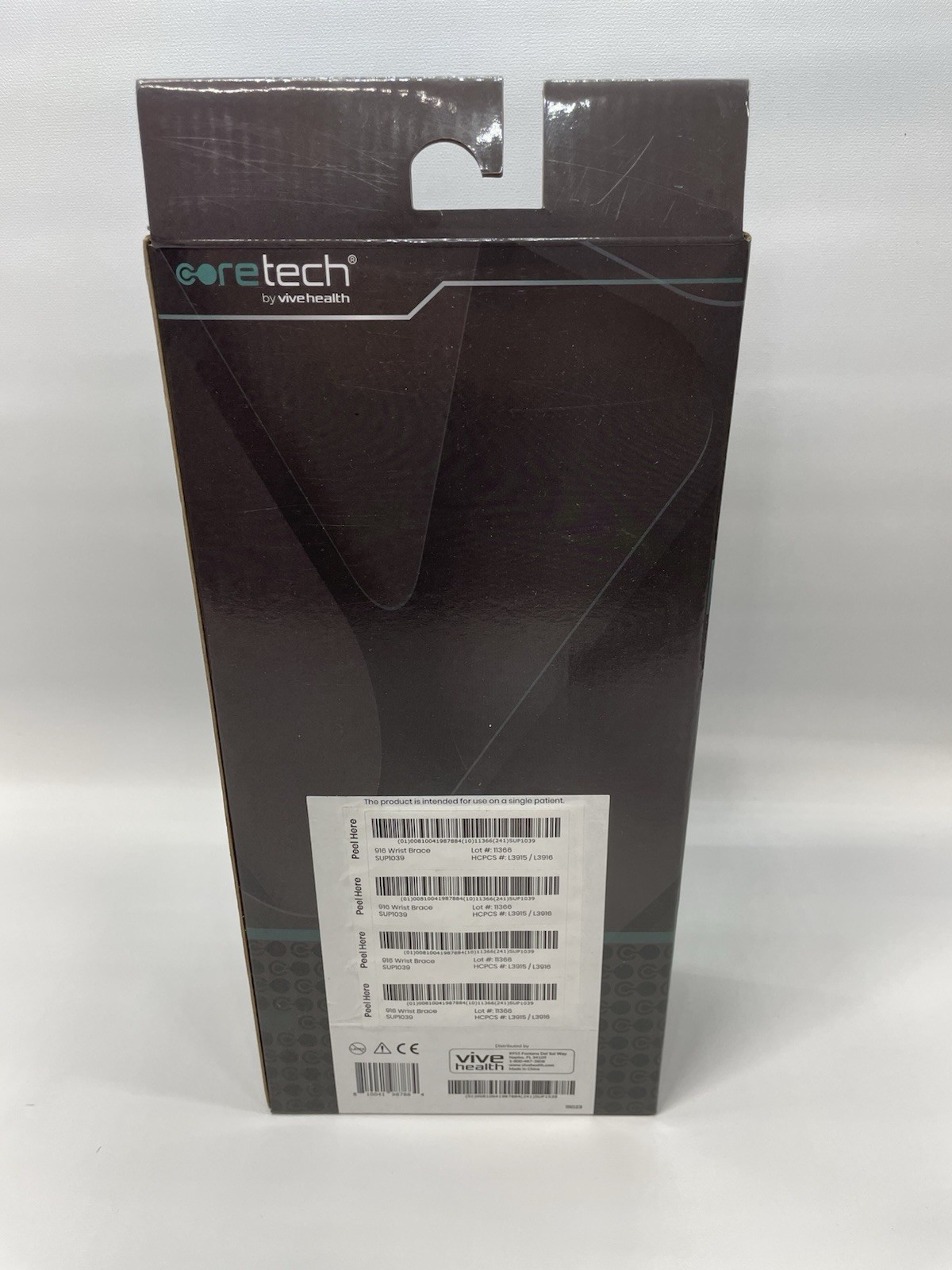 New Open Box – CORETECH 916 Left/Right Universal Wrist Brace/Splint – Black