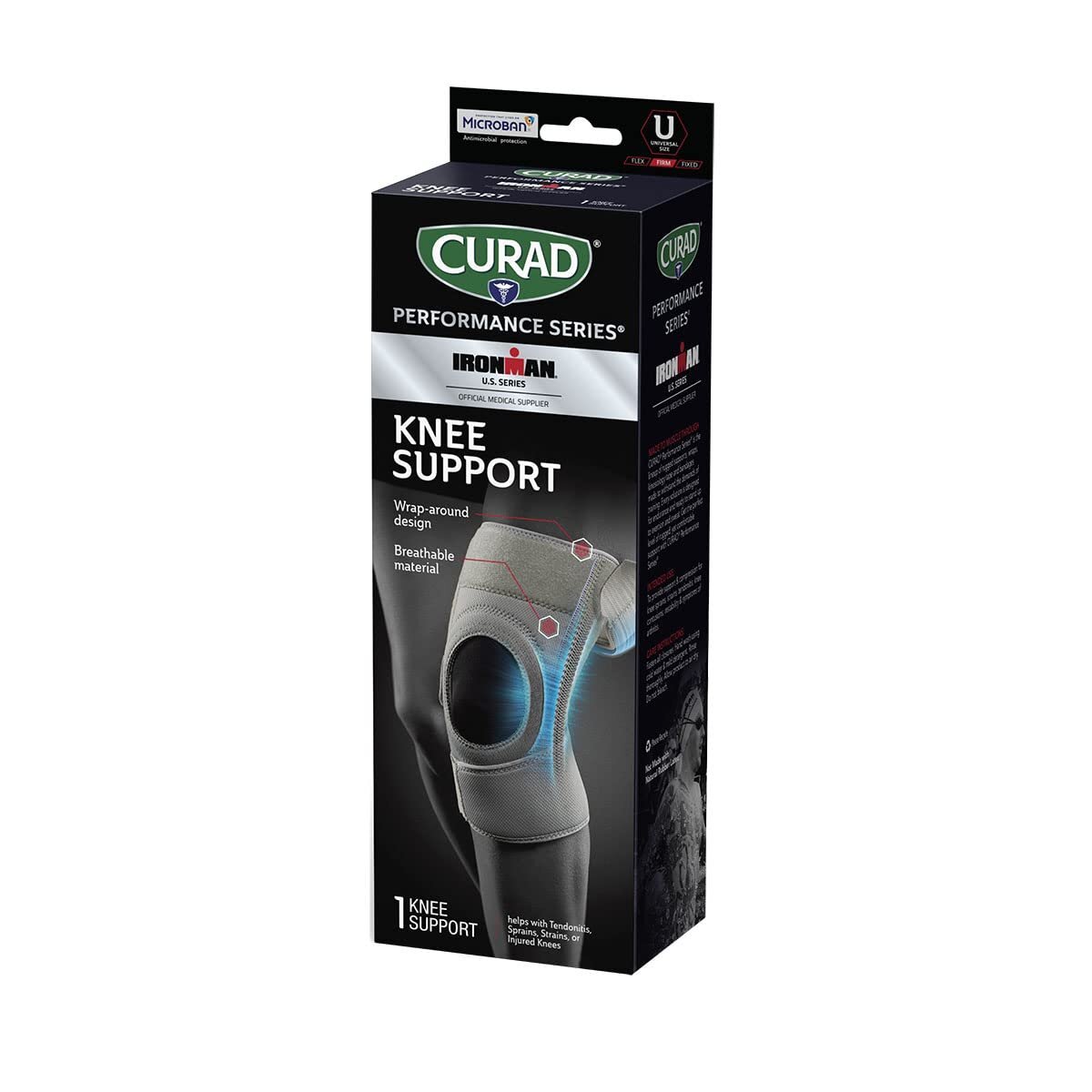Curad-23333 CURAD Performance Series Ironman Knee Support with Side…