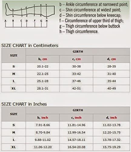 Tonus Activ Compression Athletic Leg Sleeves from Ankle to Knee 18-21 mmHg