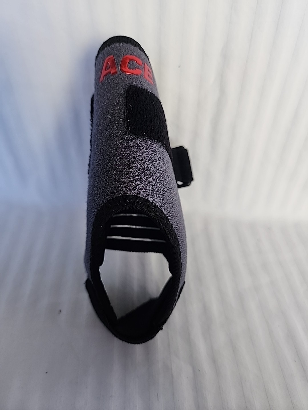 Ace Tek Zone Deluxe Ankle Brace One Size Adjustable Lace Up Gray