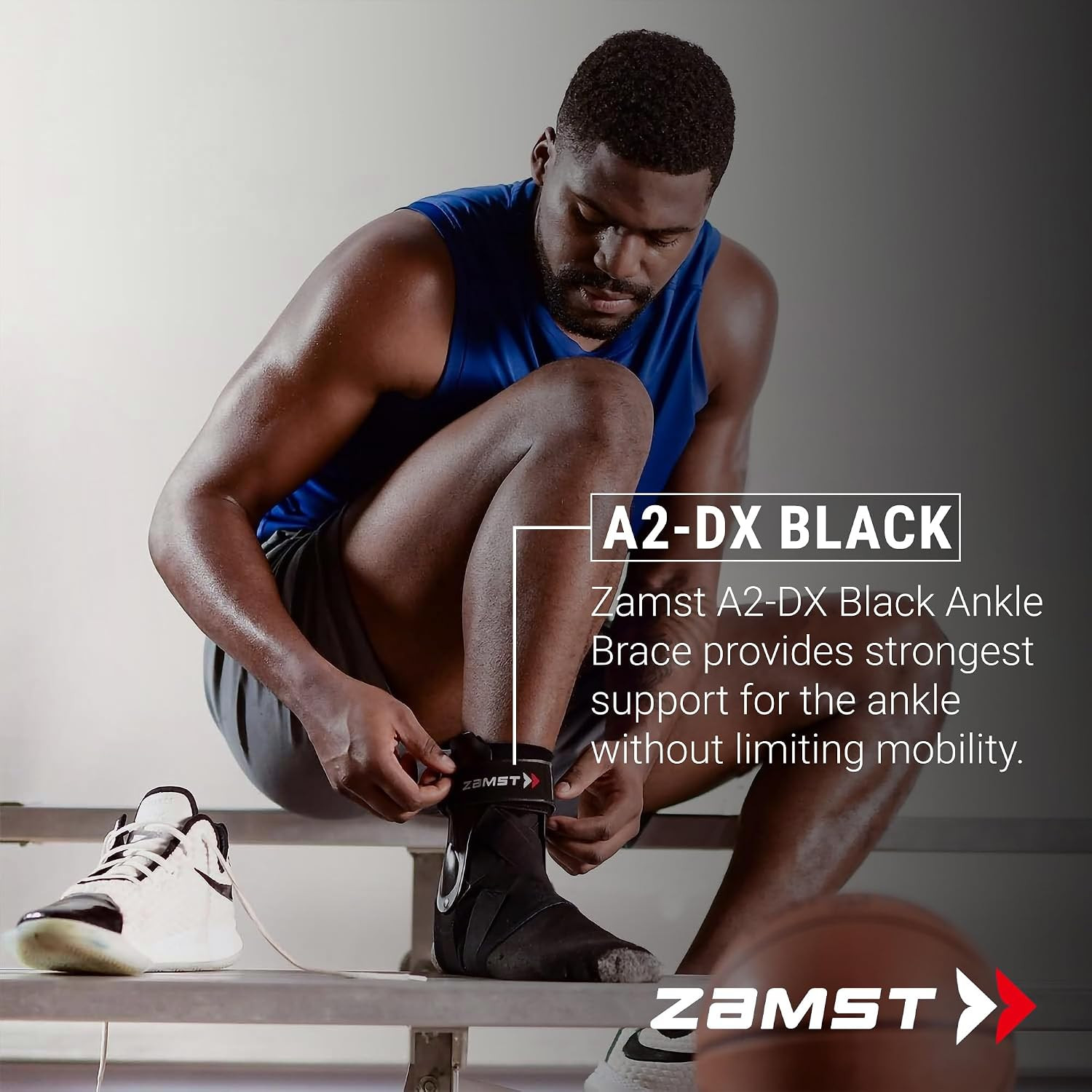 A2-DX Sports Ankle Brace with Protective Guards for High Ankle Sprains and Chron