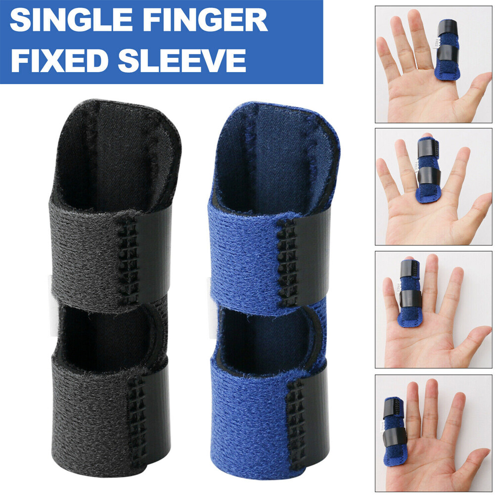 US 2 Pc Trigger Finger Splint Adjustable Fixing Belt Finger Straightening Brace