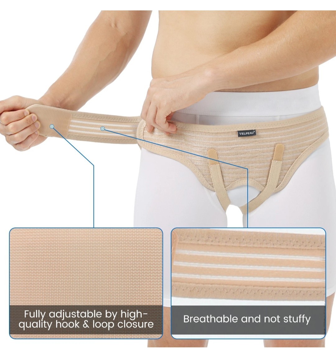 Velpeau Inguinal Hernia Support Belt Double Groin Hernia Pain Relief Truss Brace