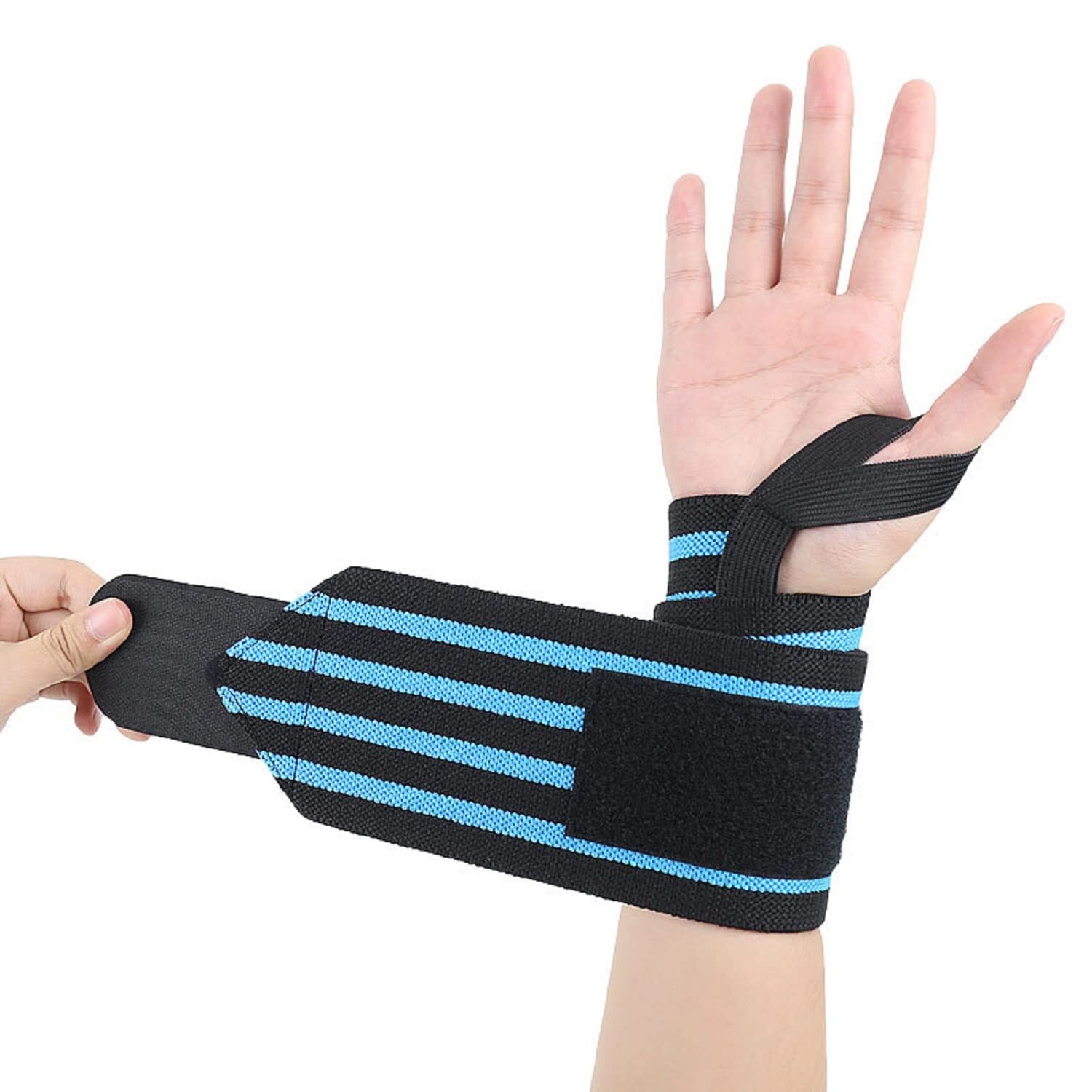 Wrist Support Braces for Weight Lifting with Thumb Loops ( Pack of 2 )