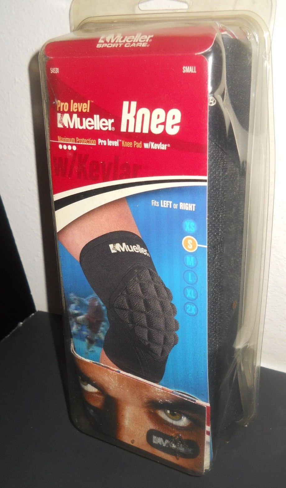 Mueller Sports Care Pro Level Diamond Pad Extended Knee Sz Small Neoprene Blend