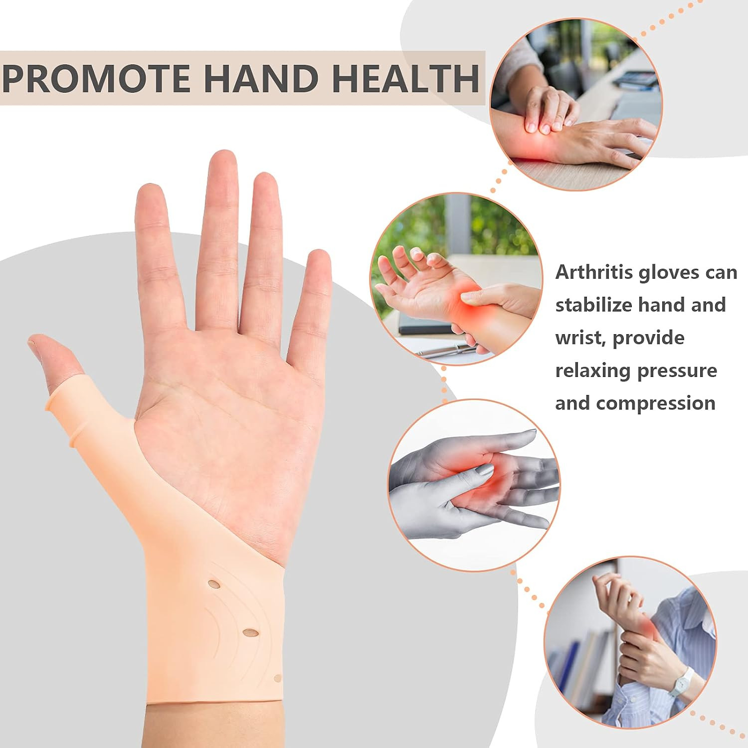 Gel Wrist Thumb Support Braces,Unisex Wrist Hand Thumb Gloves,Soft Waterproof…