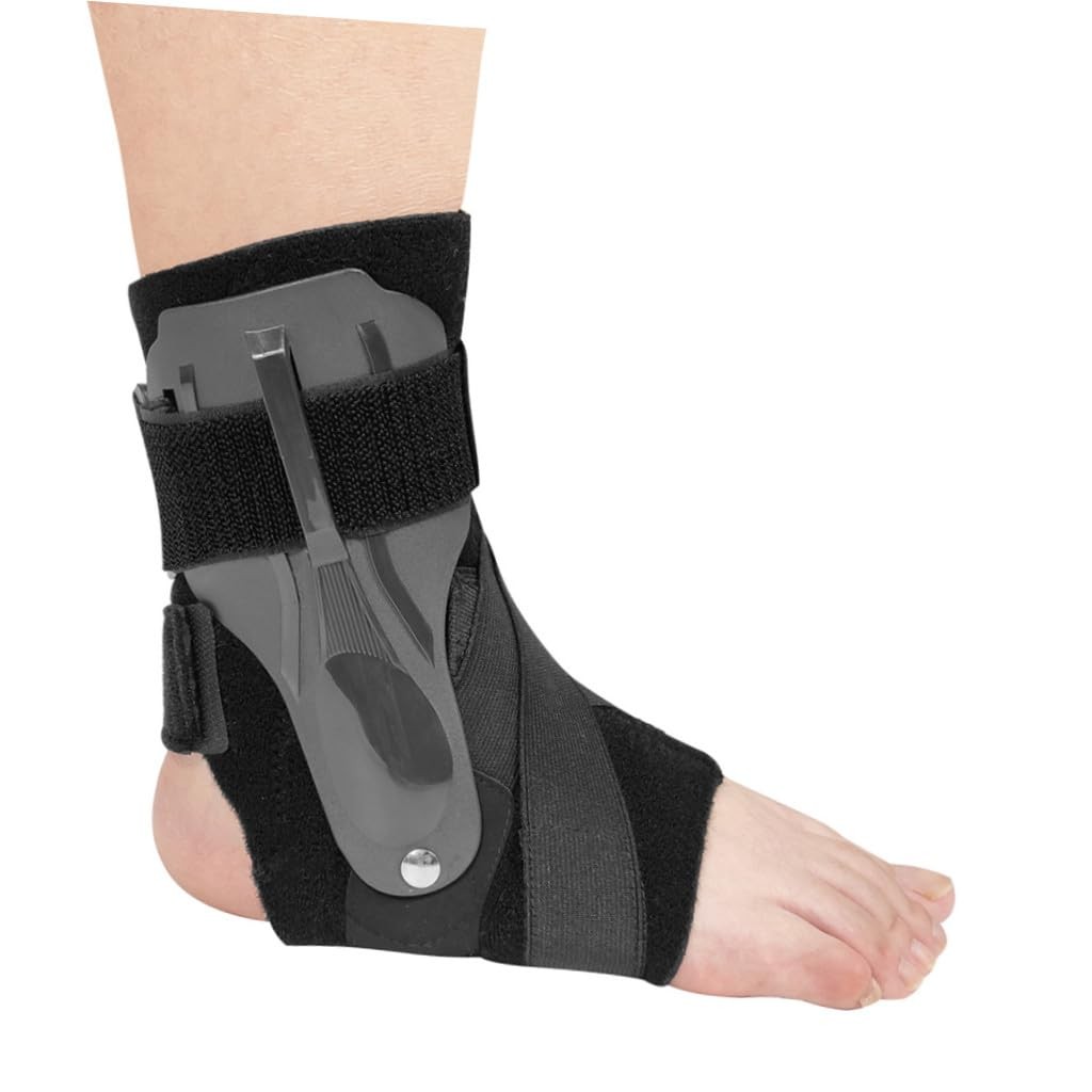 KOMBIUDA Ankle Brace Black Breathable Support for Running Basketball small