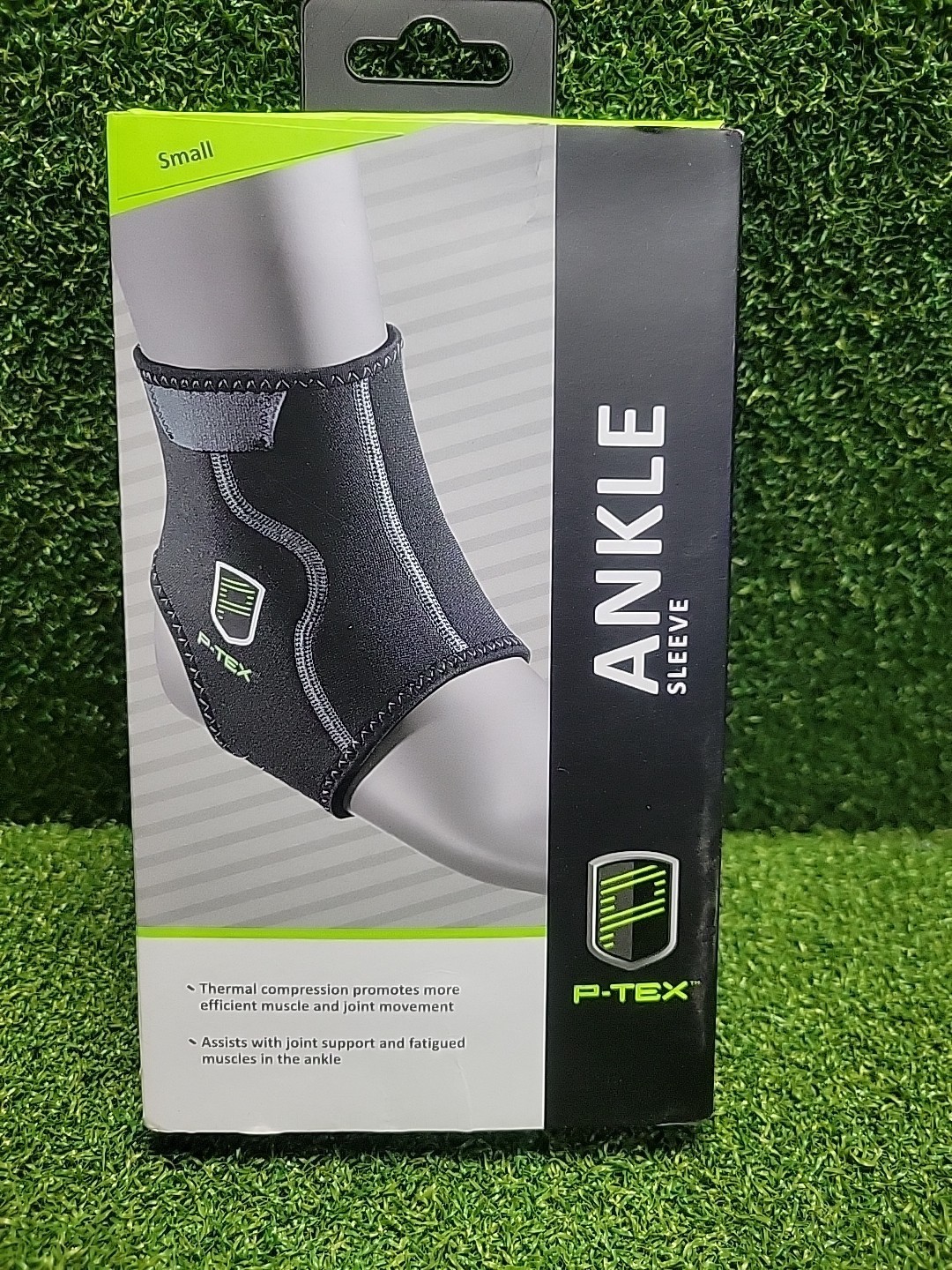 P-TEX Pro Knit Compression Ankle Sleeve – Small 6″ – 8.5″