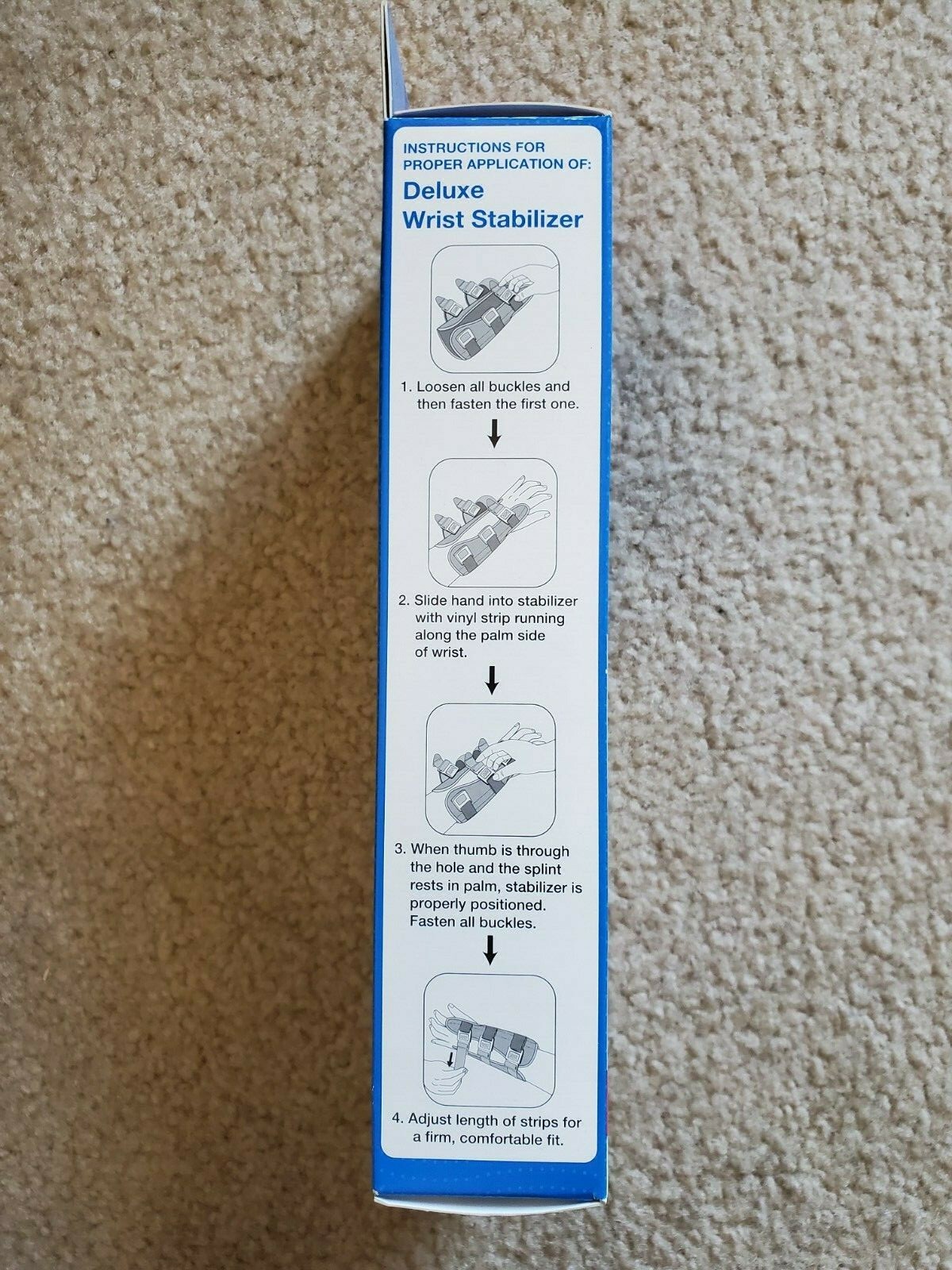 Walgreens Deluxe LEFT Wrist Stabilizer for Carpal Tunnel Syndrome Beige Size L/X